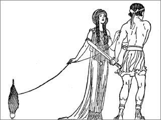 Theseus ja Ariadne. Langasta, joka on ohjannut